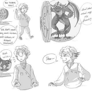 Illustration for article titled Behold the Smauglock: Half Sherlock, half Smaug, 100% Benedict Cumberbatch!